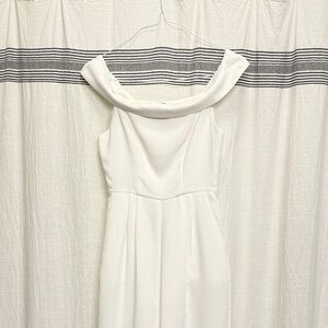 Chic Strapless White Jumpsuit